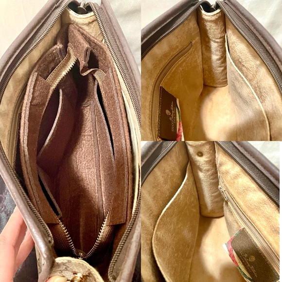 💠Authentic!💠VTG GUCCI GG Monogram Supreme Crossbody Ophidia Clutch Wristlet👜 - Picture 15 of 16
